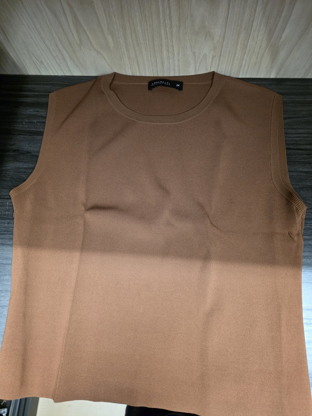 Aritzia Brown Sleeveless Knit Sweater